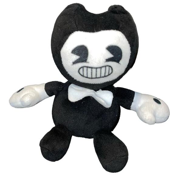 PhatMojo Bendy & the Ink Machine Bendy Plush Pillow Stuffed Black White 7" - Picture 1 of 7